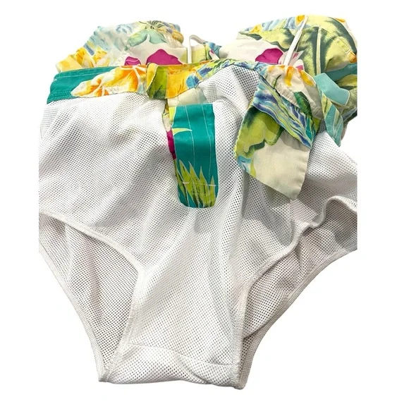 Polo Ralph Lauren Swimming Shorts Trunk Size M Beach Hawaiian Prints - Picture 7 of 14